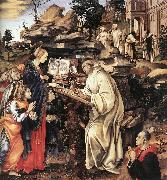 LIPPI, Filippino Apparition of The Virgin to St Bernard sg Sweden oil painting artist